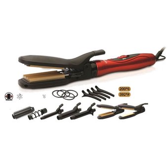 *Multy Styler 7 Piezas Ga.Ma Italy Rojo